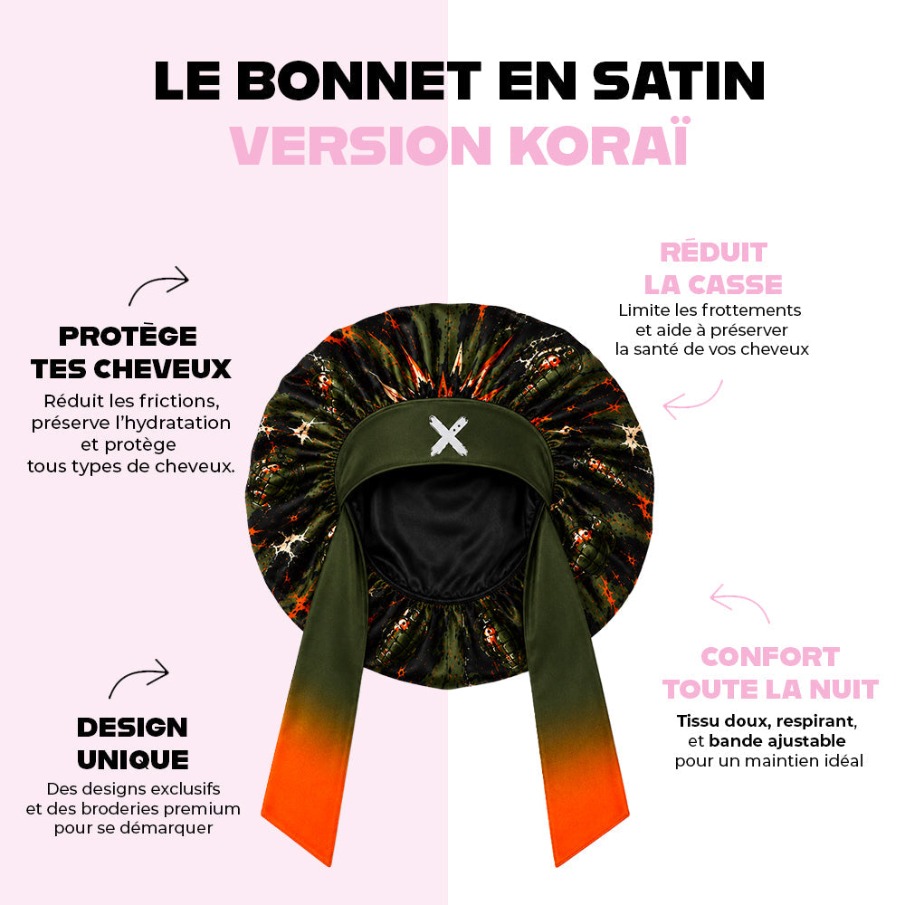 Dynamight - Bonnet en Satin KORAÏ