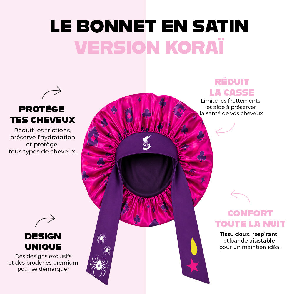 Mystic Card - Bonnet en Satin KORAÏ