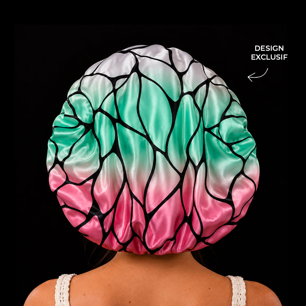 Shino Mint- Bonnet en Satin KORAÏ